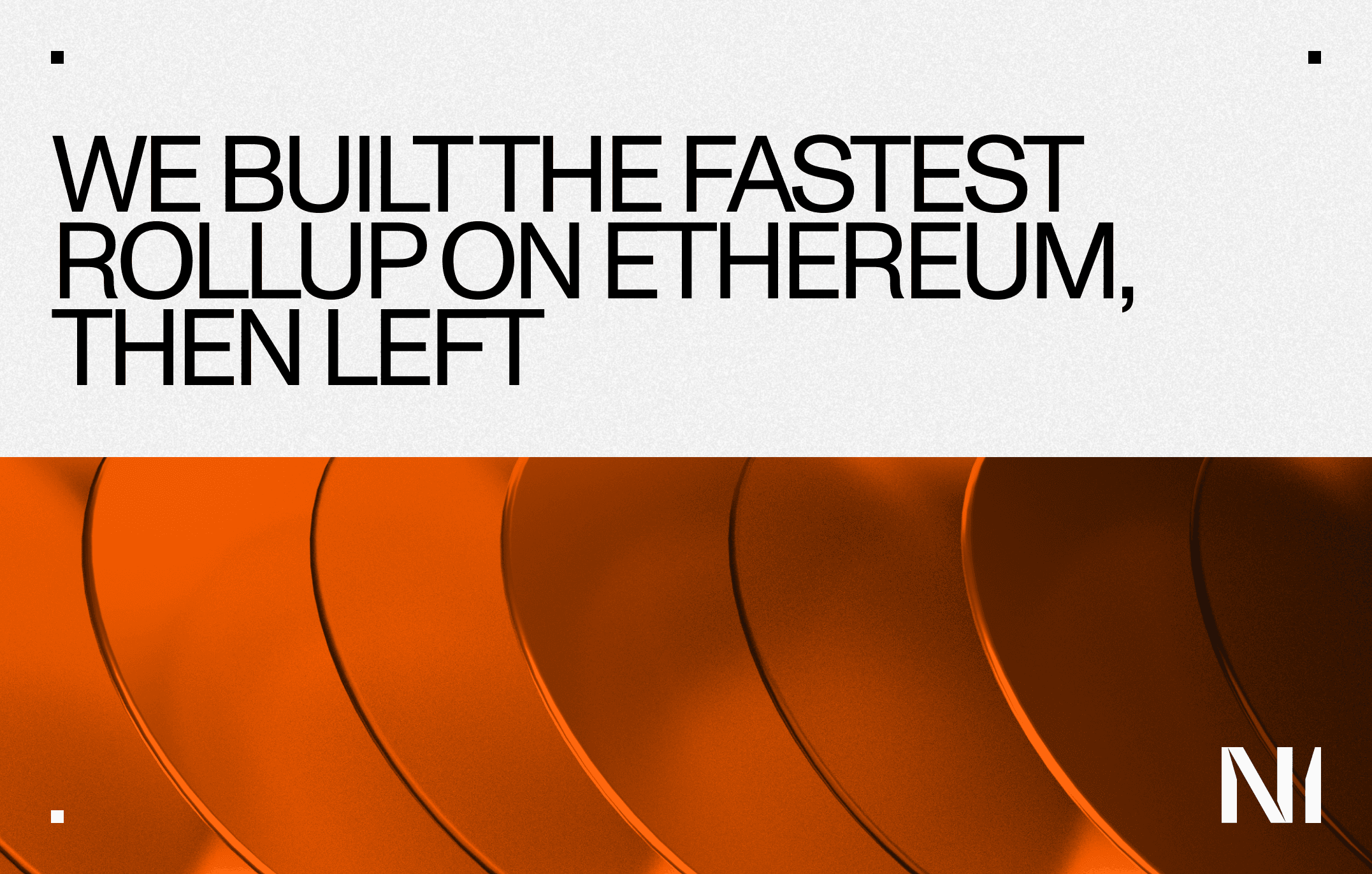We Built the Fastest Rollup on Ethereum, then left
