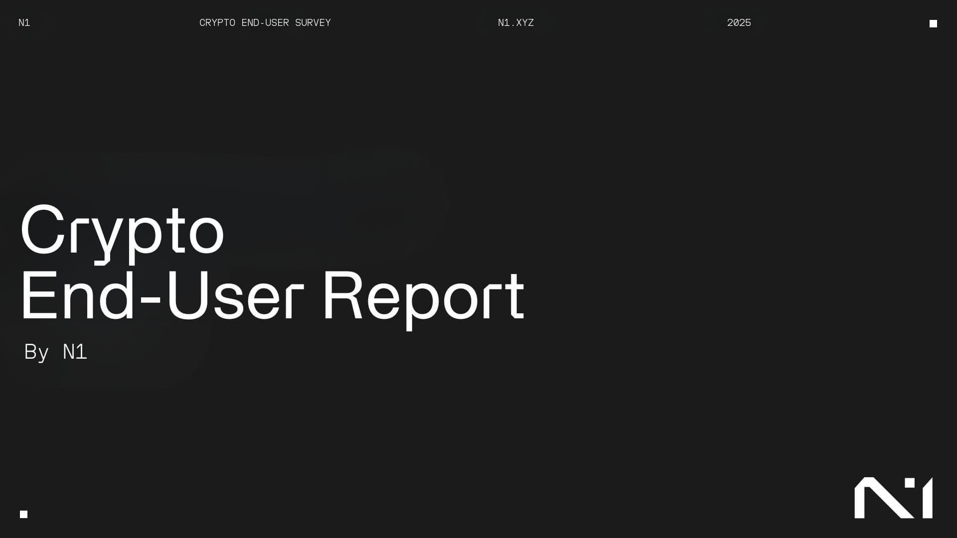 2025 Crypto End-User Report